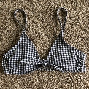 Gingham Bikini Top